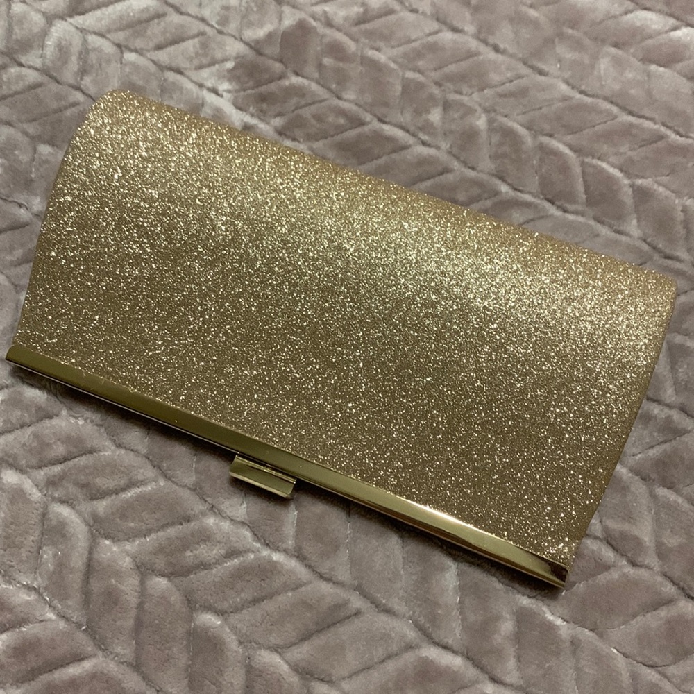 Windsor Glitter Gold Clutch